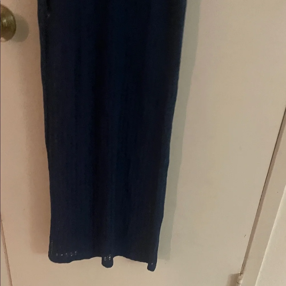 Shade & Shore Teal Open Knit Maxi Swim Cover Up Dress NWT Size S